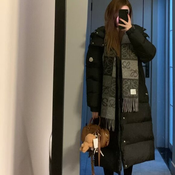 Moncler Maya Long Hooded Down Jacket, Black, Brand New - Picture 5 of 11